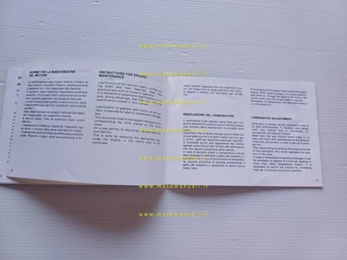 Beta 50 Four XP-AE-Twin - Enduro 50 1990 manuale uso …