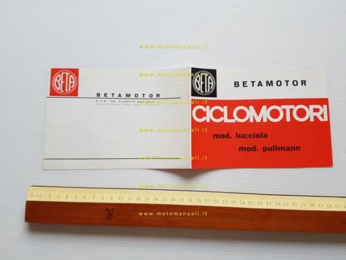 Beta 50 Lucciola - Pullmann depliant originale ITALIANO