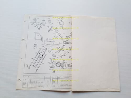BETA 50 Lucciola ciclomotore catalogo ricambi TELAIO originale FRAME parts …