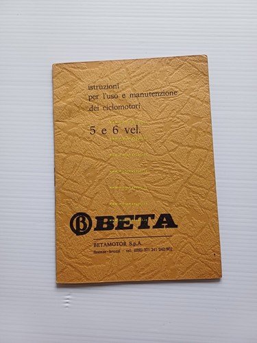 Beta 50 modelli 5V - 6V Elettronico manuale uso manutenzione …