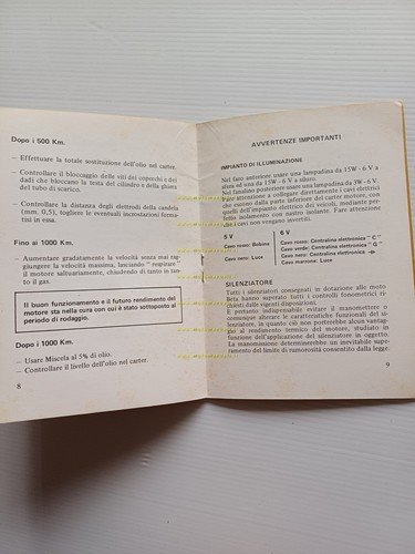 Beta 50 modelli 5V - 6V Elettronico manuale uso manutenzione …