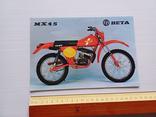 Beta 50 MX 4 S anni 70 depliant ITALIANO originale