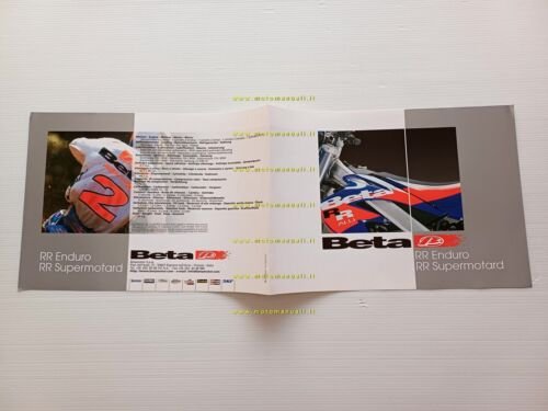 Beta 50 RR Enduro - Supermotard 2004 depliant originale italiano