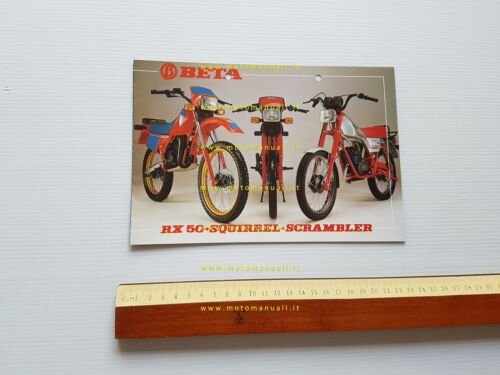 Beta 50 RX - Squirrel - Scrambler depliant originale ITALIANO