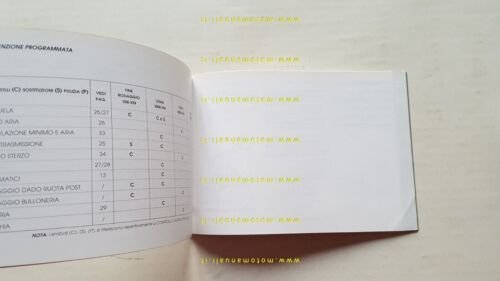Beta 50 Tempo 13"-16" 1995 manuale uso manutenzione originale owners …