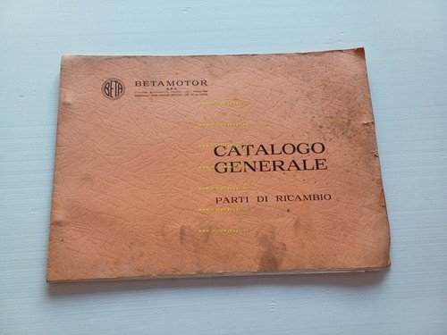 BETA 50 tutti modelli ciclomotori 1980 catalogo ricambi Generale originale