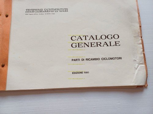BETA 50 tutti modelli ciclomotori 1980 catalogo ricambi Generale originale