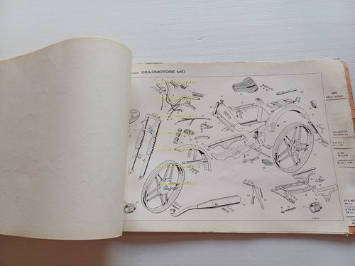 BETA 50 tutti modelli ciclomotori 1980 catalogo ricambi Generale originale