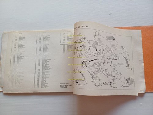 BETA 50 tutti modelli ciclomotori 1980 catalogo ricambi Generale originale