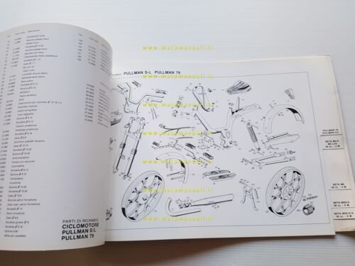 BETA 50 tutti modelli ciclomotori 1982 catalogo ricambi originale parts …
