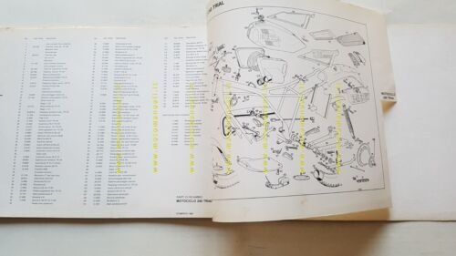 BETA catalogo ricambi modelli moto 1982 originale spare parts catalogue
