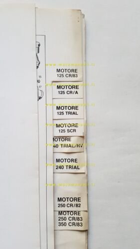 BETA catalogo ricambi modelli moto 1982 originale spare parts catalogue