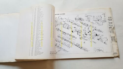BETA catalogo ricambi modelli moto 1982 originale spare parts catalogue