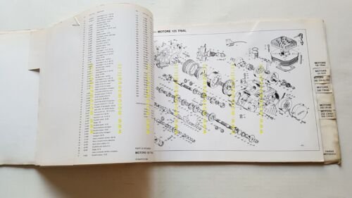 BETA catalogo ricambi modelli moto 1982 originale spare parts catalogue