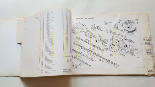 BETA catalogo ricambi modelli moto 1982 originale spare parts catalogue