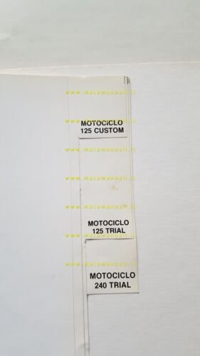 BETA catalogo ricambi modelli moto 1982 originale spare parts catalogue
