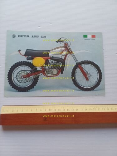 Beta CR 125 Cross 1977 depliant italiano originale