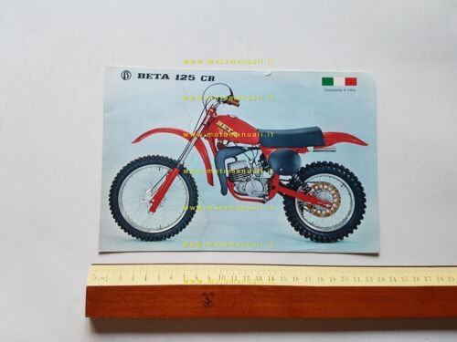 BETA CR 125 cross 1978 depliant originale italiano