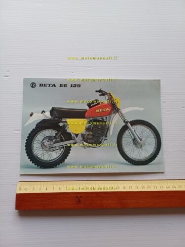 Beta E6 125 Regolarit Six Days 1977 depliant moto originale …