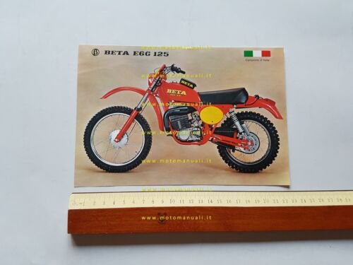 BETA E6G 125 regolarità enduro depliant originale italiano