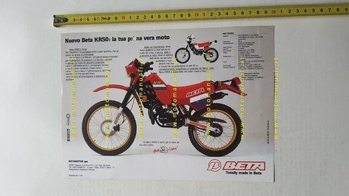 Beta KR 50 Enduro 1985-86 depliant italiano originale