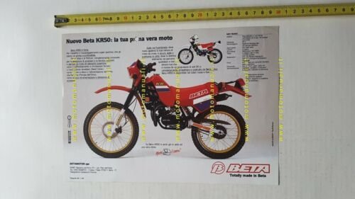 Beta KR 50 Enduro 1985-86 depliant italiano originale