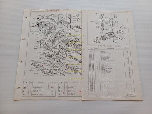 Beta Motore 48 4M 1968 catalogo ricambi originale ENGINE spare …