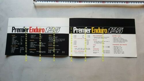 Beta Premier 125 Enduro depliant anni 70 originale brochure