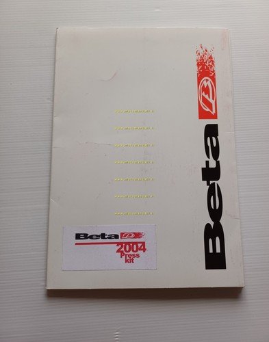 Beta presentazione modelli 2004 cartella stampa originale press kit