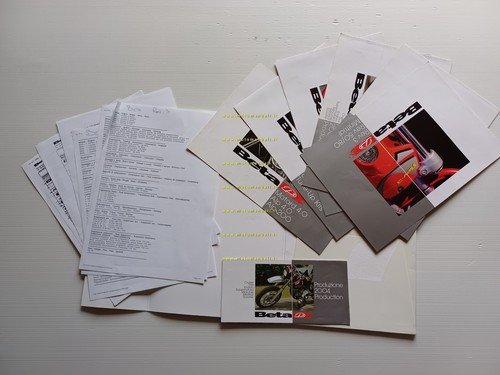 Beta presentazione modelli 2004 cartella stampa originale press kit