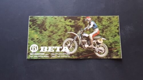Beta produzione 50 TR6 TRIAL CR4 CAMOSCIO C402 1974 depliant …
