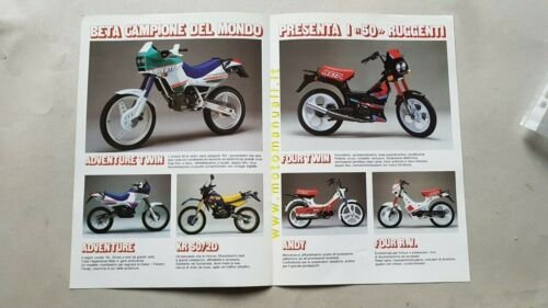 Beta Produzione Ciclomotori + TUBONI 1987 depliant originale brochure