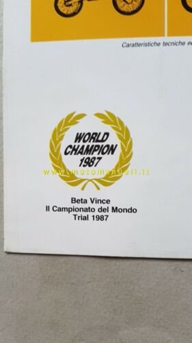 Beta Produzione Ciclomotori + TUBONI 1987 depliant originale brochure