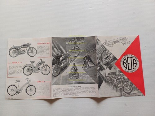 Beta produzione modelli 1961 Orione Mercurio MT 175 Grillo depliant …