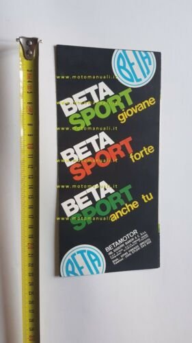 Beta produzione modelli 50 125 depliant anni 70 originale brochure