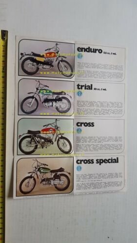 Beta produzione moto ciclomotori modelli 1973 depliant originale brochure