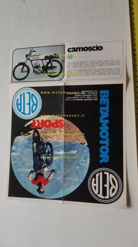 Beta produzione moto ciclomotori modelli 1973 depliant originale brochure