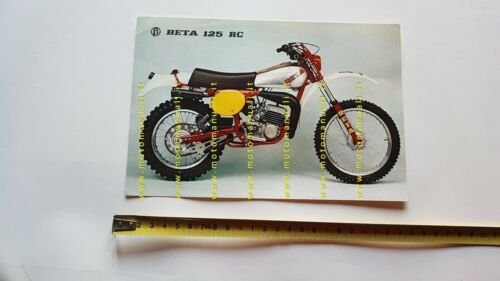 Beta RC 125 Regolarit Enduro 1978 depliant originale brochure
