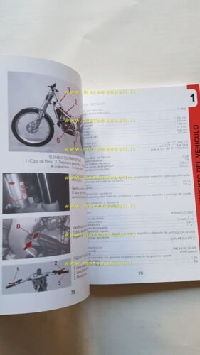 BETA REV-3 250 TRIAL 2005 manuale uso manutenzione italiano originale