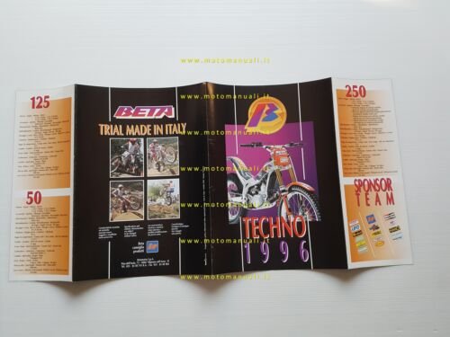 Beta Techno Trial 50 - 125 - 250 1996 depliant …