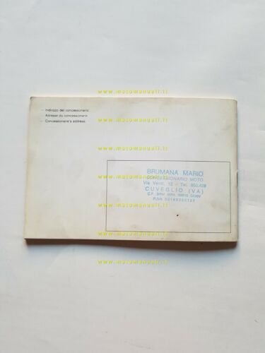 Beta TR 32 240 Trial 1984 manuale uso manutenzione libretto …