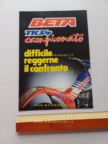 Beta TR 34 Campionato trial 1988 depliant italiano originale