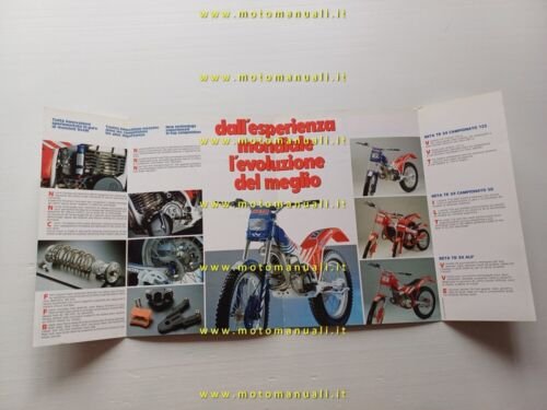 Beta TR 34 Campionato trial 1988 depliant italiano originale