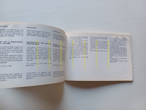 Beta TR 34 TRIAL 50 1987 manuale uso manutenzione libretto …