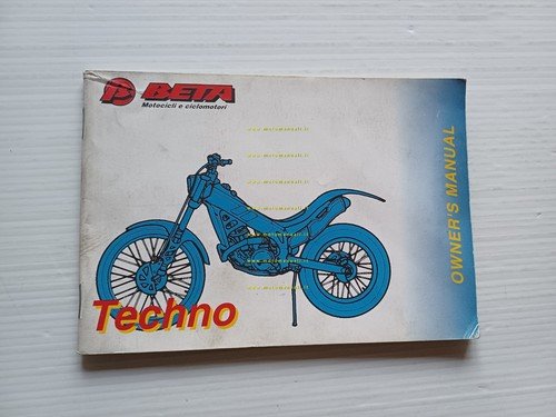 Beta TRIAL Techno 250 manuale uso manutenzione libretto originale