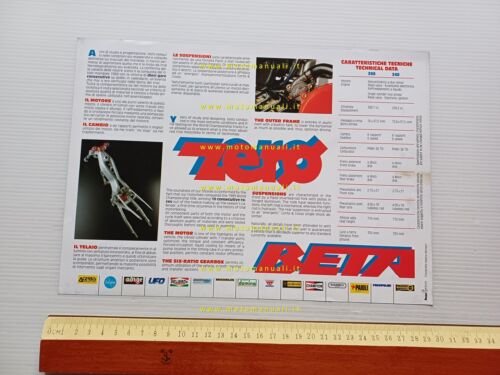 Beta Trial ZERO 260 - 240 1990 depliant originale ITALIANO