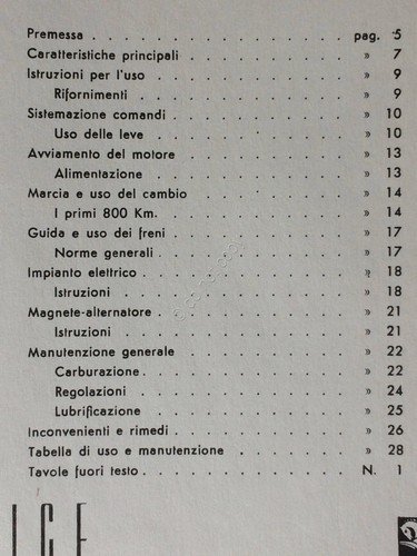 Bianchi 125 - Motoleggera Bianchi 125 - Instruzioni per l'uso …