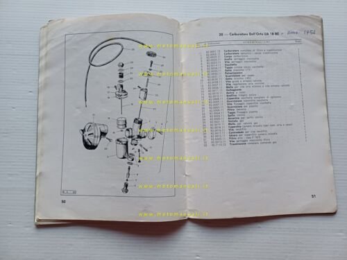 Bianchi 125 Bernina LV 1962 catalogo ricambi originale