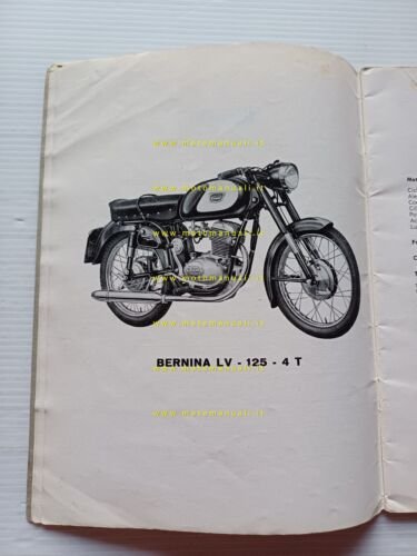 Bianchi 125 Bernina LV 1962 catalogo ricambi originale