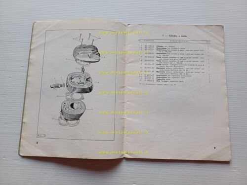 Bianchi 125 Bernina LV 1962 catalogo ricambi originale